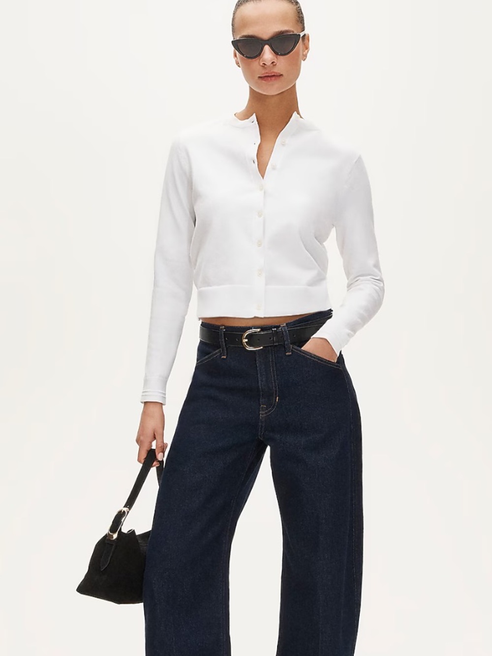 J crew Jackie cardigan white